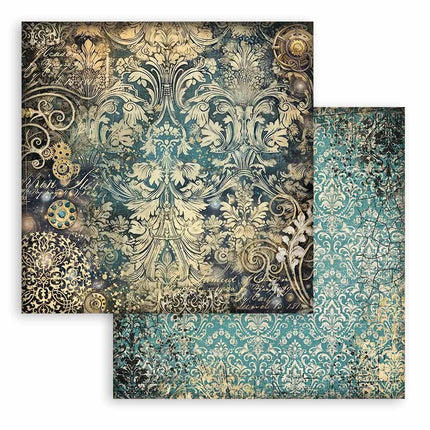 Scrapbooking Small Pad 10 sheets cm 20,3X20,3 (8"X8") Backgrounds Selection - Sir Vagabond in Fantasy World