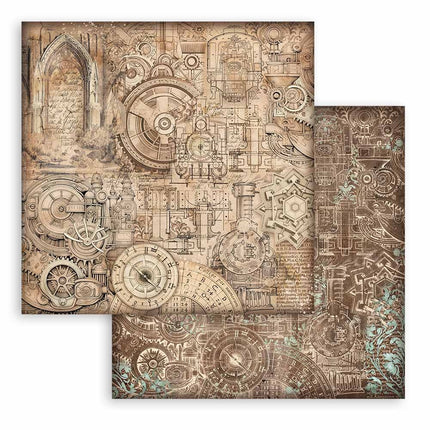 Scrapbooking Small Pad 10 sheets cm 20,3X20,3 (8"X8") Backgrounds Selection - Sir Vagabond in Fantasy World