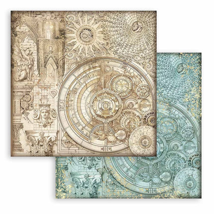 Scrapbooking Small Pad 10 sheets cm 20,3X20,3 (8"X8") Backgrounds Selection - Sir Vagabond in Fantasy World
