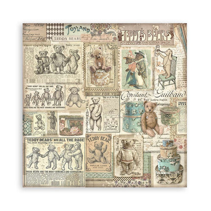 Paper pad 20.3x20.3 cm - 22 sheets - Single Face Brocante Antiques