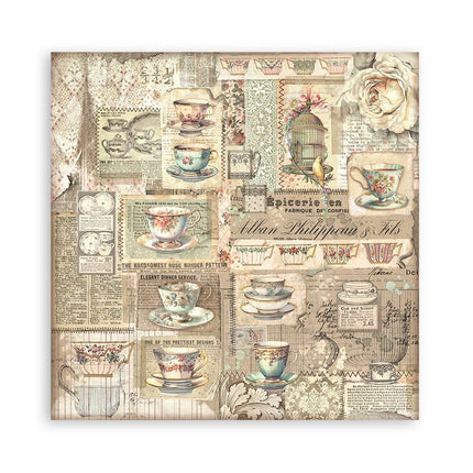 Paper pad 20.3x20.3 cm - 22 sheets - Single Face Brocante Antiques