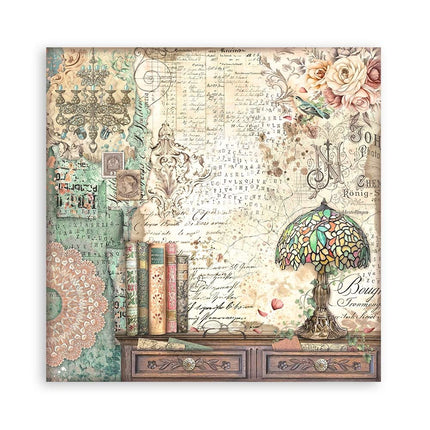 Paper pad 20.3x20.3 cm - 22 sheets - Single Face Brocante Antiques