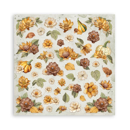 Paper pad 20.3x20.3 cm - 22 sheets - Single Face Golden Harmony