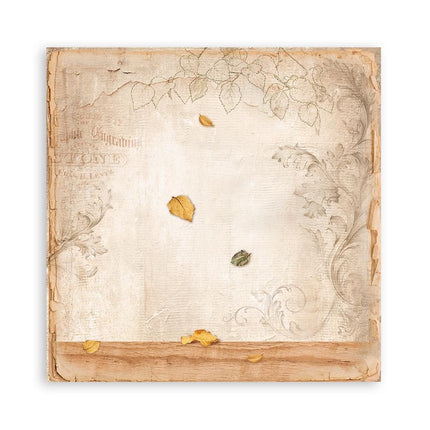 Paper pad 20.3x20.3 cm - 22 sheets - Single Face Golden Harmony