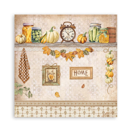 Paper pad 20.3x20.3 cm - 22 sheets - Single Face Golden Harmony