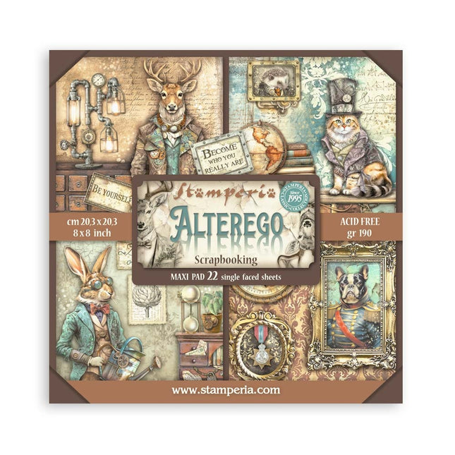 Paper Pad 20.3x20.3 cm - 22 Sheets - Single Face Alterego