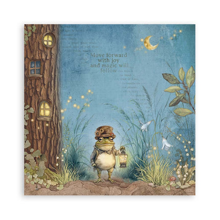 Paper pad 20.3x20.3 cm - 22 sheets - Single-sided Hidden Grove
