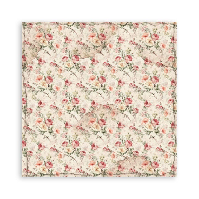 Paper pad 20.3x20.3 cm - 22 sheets - Single-sided House of Roses