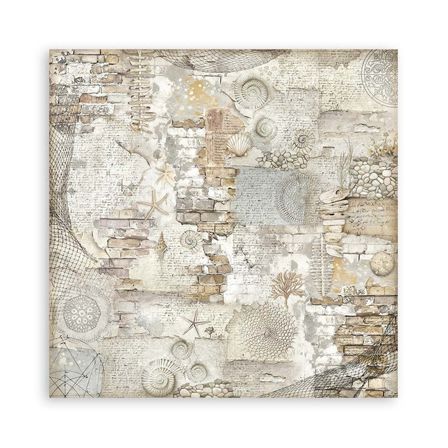 Paper Pad 20.3x20.3 cm - 22 sheets - Single Face Silent Sea