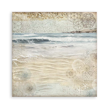 Paper Pad 20.3x20.3 cm - 22 sheets - Single Face Silent Sea