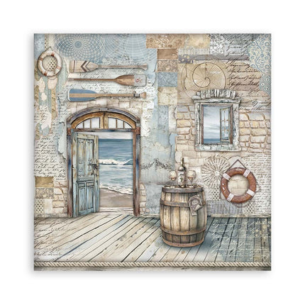 Paper Pad 20.3x20.3 cm - 22 sheets - Single Face Silent Sea