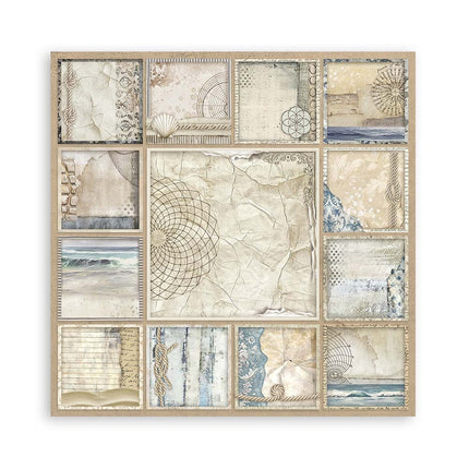 Paper Pad 20.3x20.3 cm - 22 sheets - Single Face Silent Sea