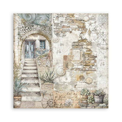 Paper Pad 20.3x20.3 cm - 22 sheets - Single Face Silent Sea