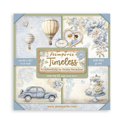 Paper Pad 20.3x20.3 cm - 22 Sheets - Single Face Timeless