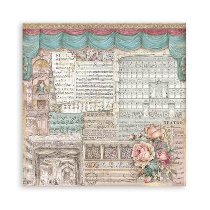 Paper pad 20.3x20.3 cm - 22 sheets - Single Face Venice City of Art