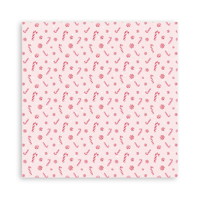 Paper pad 20.3x20.3 cm - 22 sheets - Single Face Candy Christmas