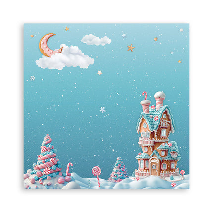 Paper pad 20.3x20.3 cm - 22 sheets - Single Face Candy Christmas