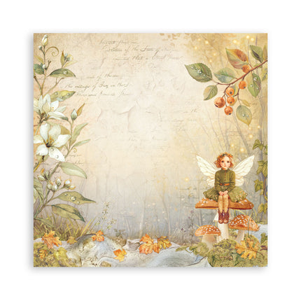Paper pad 20.3x20.3 cm - 22 sheets - Single Face Whispering woods