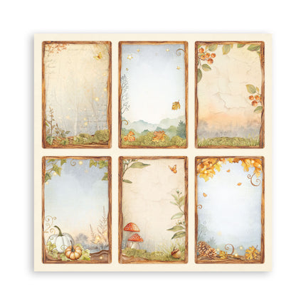 Paper pad 20.3x20.3 cm - 22 sheets - Single Face Whispering woods
