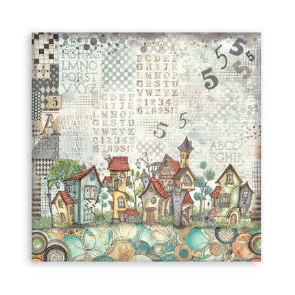 Paper Pad 20.3x20.3 cm - 22 Sheets - Single Face Furry Friends  