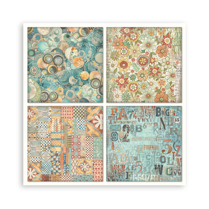 Paper Pad 20.3x20.3 cm - 22 Sheets - Single Face Furry Friends  