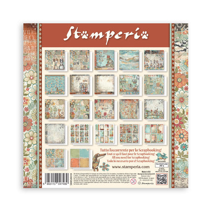 Paper Pad 20.3x20.3 cm - 22 Sheets - Single Face Furry Friends  