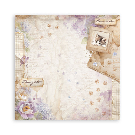 Paper pad 20.3x20.3 cm - 22 sheets - Single Face Quiet Days