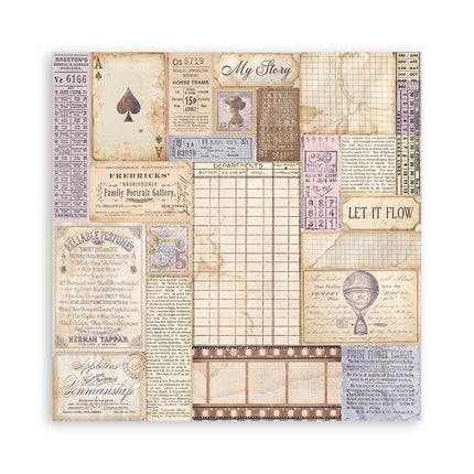 Paper pad 20.3x20.3 cm - 22 sheets - Single Face Quiet Days