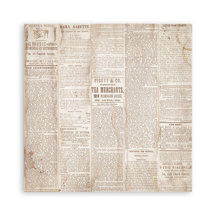 Paper pad 20.3x20.3 cm - 22 sheets - Single Face Quiet Days
