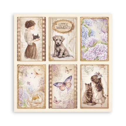 Paper pad 20.3x20.3 cm - 22 sheets - Single Face Quiet Days