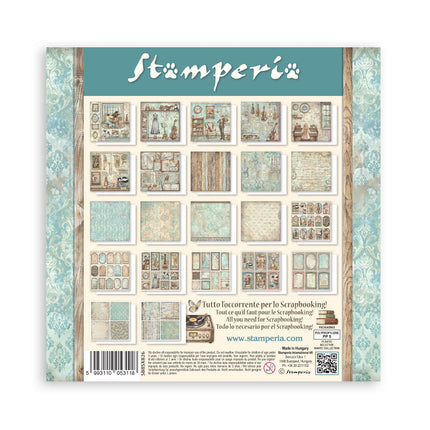Scrapbooking Printed Pad for Art and Craft 22 sheets cm 20,3X20,3 (8"X8") Single Face Symphony
