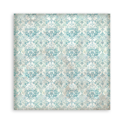 Scrapbooking Printed Pad for Art and Craft 22 sheets cm 20,3X20,3 (8"X8") Single Face White Christmas