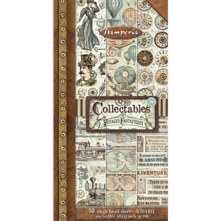 Collectables 10 sheets cm 15x30,5 (6”x12”) Voyages Fantastiques