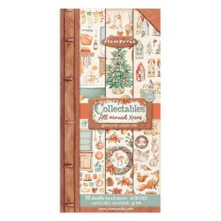 Collectables 10 sheets 15x30,5 (6”x12”) - All Around Christmas