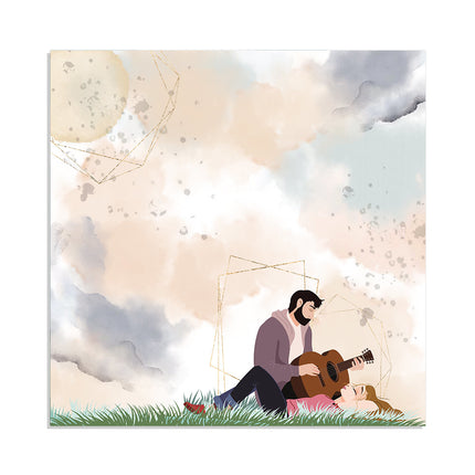 Block 22 sheets 30.5x30.5 (12"x12") Single Face Love Story