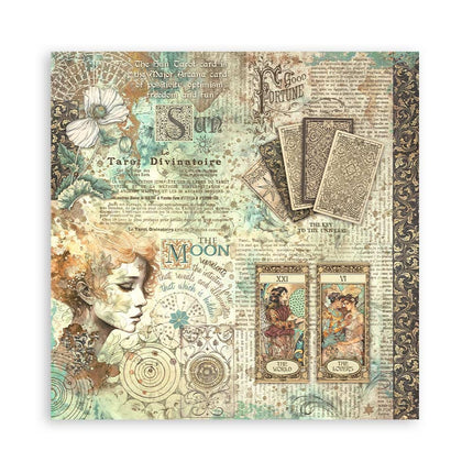 Paper pad 30.5x30.5 cm - 22 sheets - Single-sided - Fortune