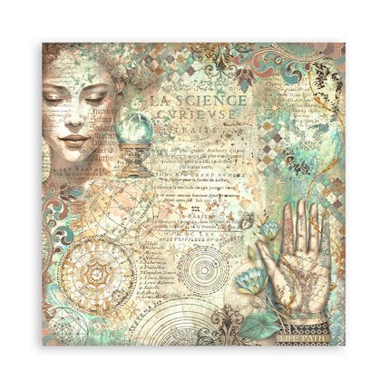 Paper pad 30.5x30.5 cm - 22 sheets - Single-sided - Fortune
