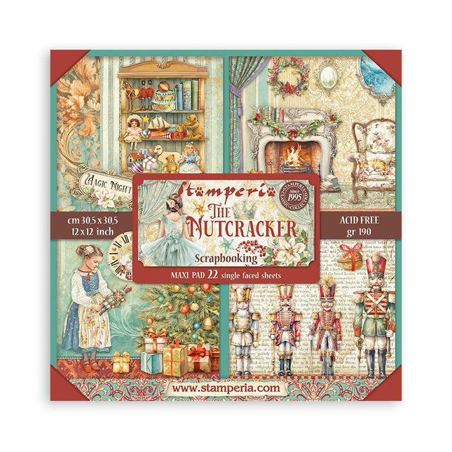 Paper pad 30.5x30.5 cm - 22 sheets - Single-sided - The Nutcracker