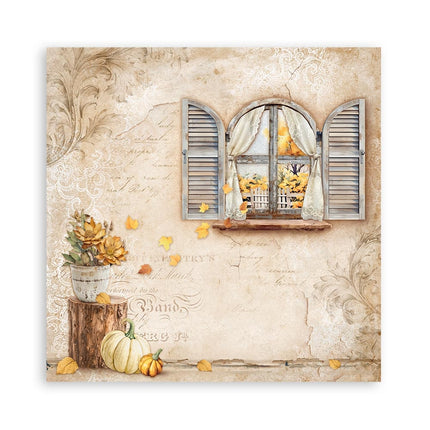 Paper pad 30.5x30.5 cm - 22 sheets - Single-sided - Golden Harmony