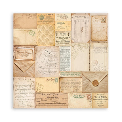 Paper pad 30.5x30.5 cm - 22 sheets - Single-sided - Golden Harmony