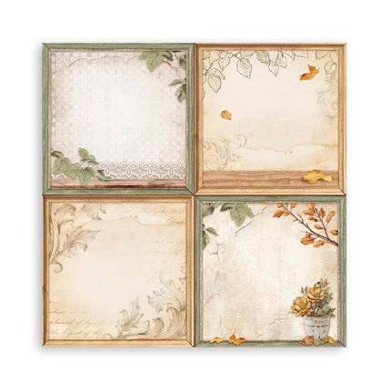 Paper pad 30.5x30.5 cm - 22 sheets - Single-sided - Golden Harmony