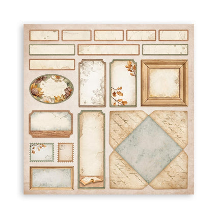 Paper pad 30.5x30.5 cm - 22 sheets - Single-sided - Golden Harmony