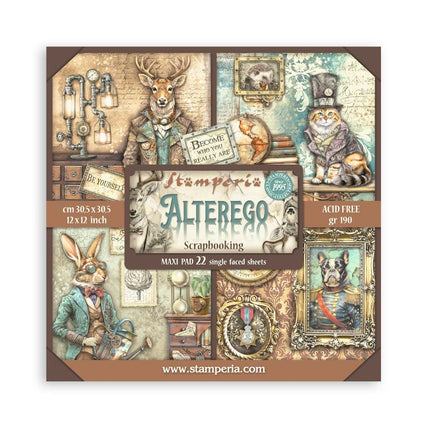 Paper Pad 30.5x30.5 cm - 22 Sheets - Single-Sided - Alterego