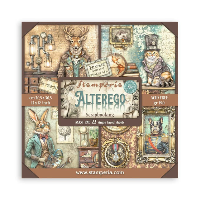 Paper Pad 30.5x30.5 cm - 22 Sheets - Single-Sided - Alterego