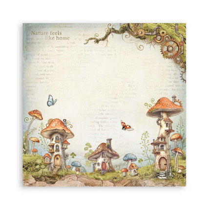 Paper pad 30.5x30.5 cm - 22 sheets - Single-sided - Hidden Grove