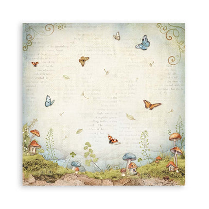 Paper pad 30.5x30.5 cm - 22 sheets - Single-sided - Hidden Grove
