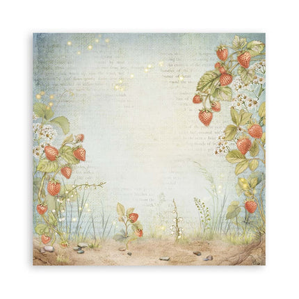 Paper pad 30.5x30.5 cm - 22 sheets - Single-sided - Hidden Grove