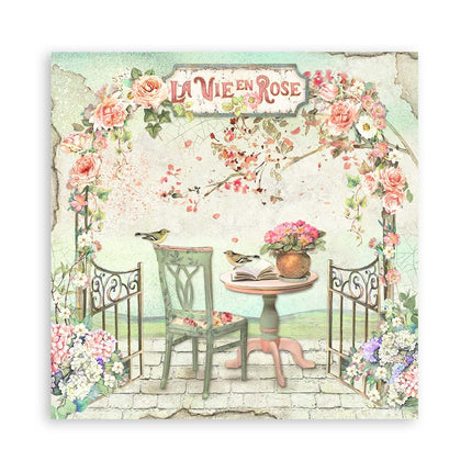 Paper pad 30.5x30.5 cm - 22 sheets - Single-sided - House of Roses