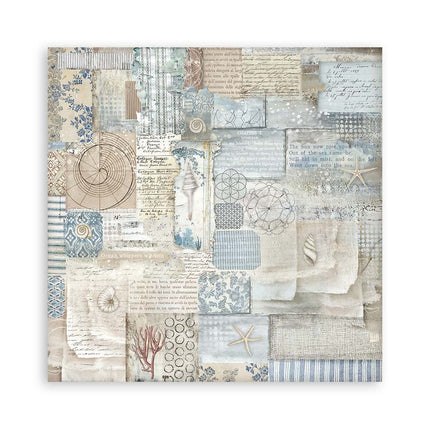 Paper Pad 30.5x30.5 cm - 22 sheets - Single-sided - Silent Sea