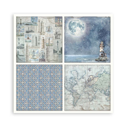 Paper Pad 30.5x30.5 cm - 22 sheets - Single-sided - Silent Sea